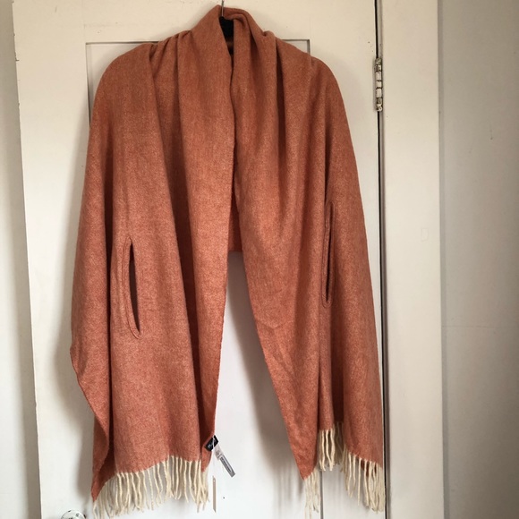 Madewell Accessories - BNWT Madewell Orange Cape Scarf